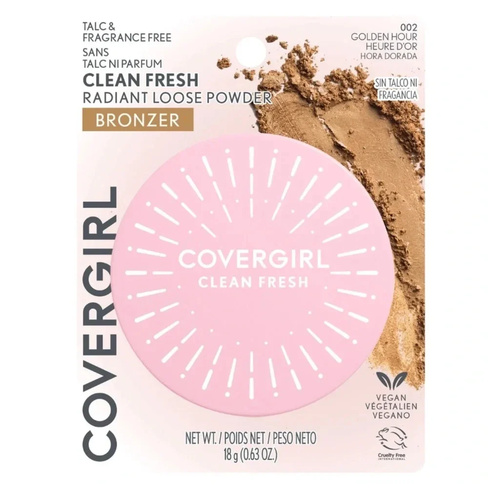 $5❤️‍🔥 LAST 1! CoverGirl Clean Fresh Radiant Powder Bronzer GOLDEN HOUR 002